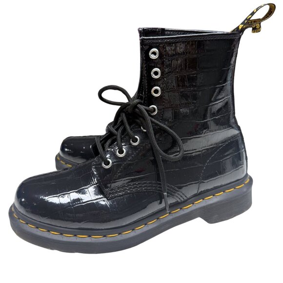 Dr. Martens 1460 Patent Croc Emboss Boots – US 8 / EU 39 – Excellent Condition - Picture 4 of 17